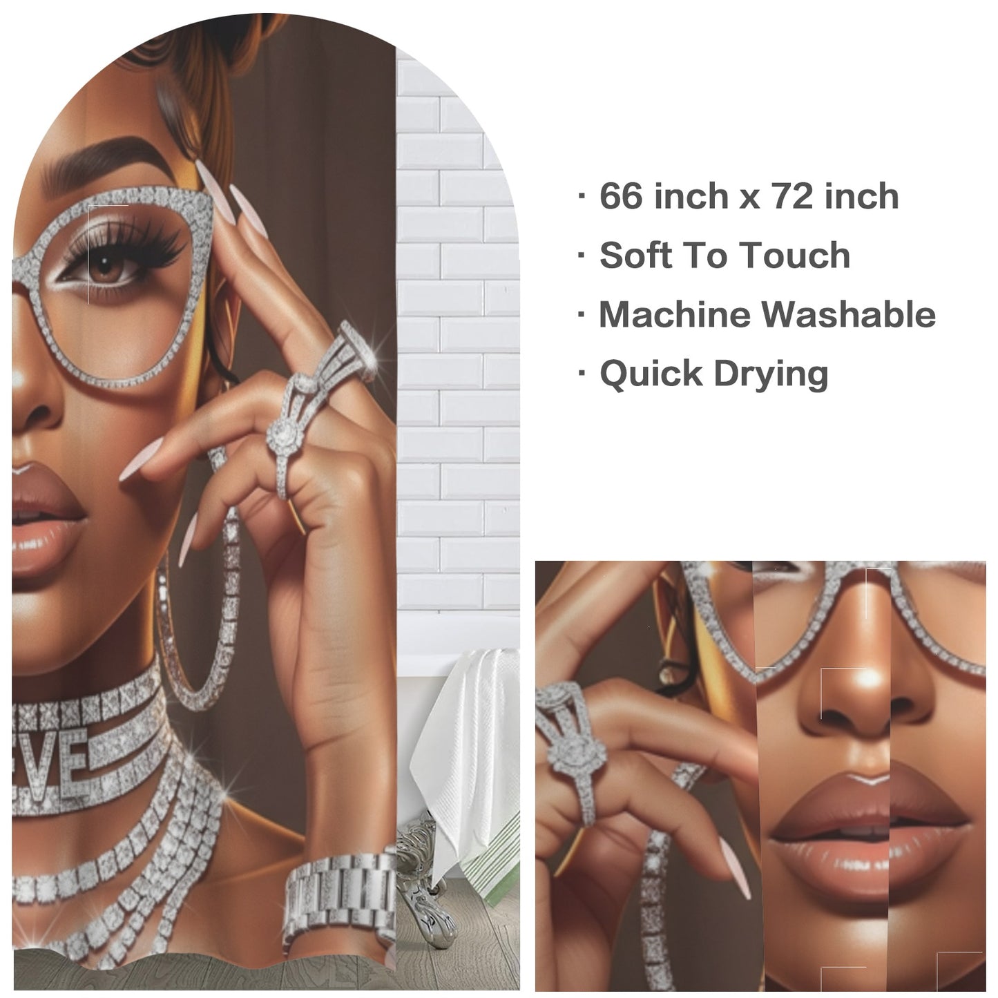 CUSTOM SHOWER CURTAIN (1-3 WEEKS)