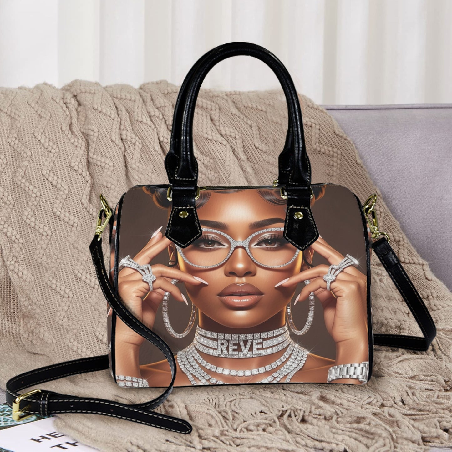 Custom PU Leather Handbag / Shoulder Bag πβ¨(2-3 WEEKS)