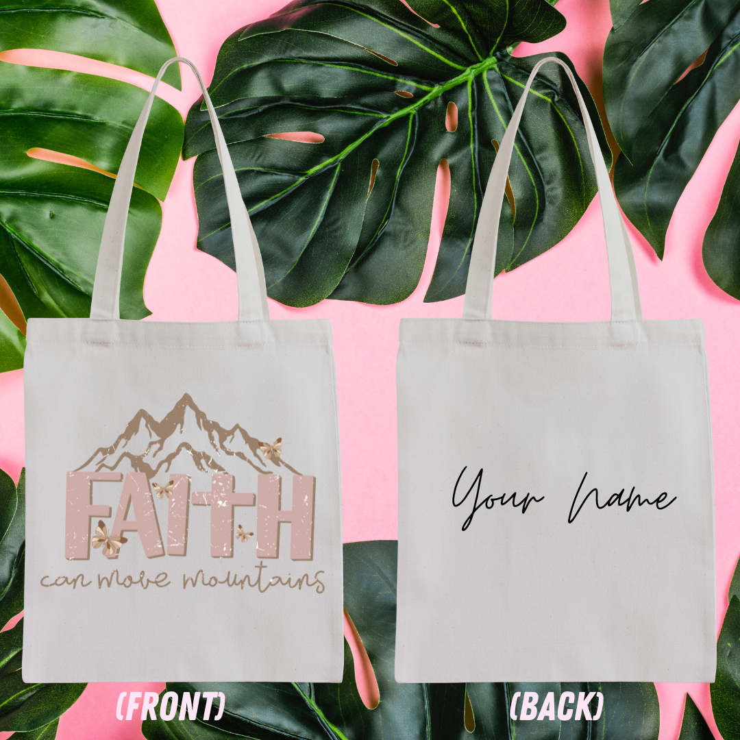 Add Tote Bag With Personalized Name On The Back