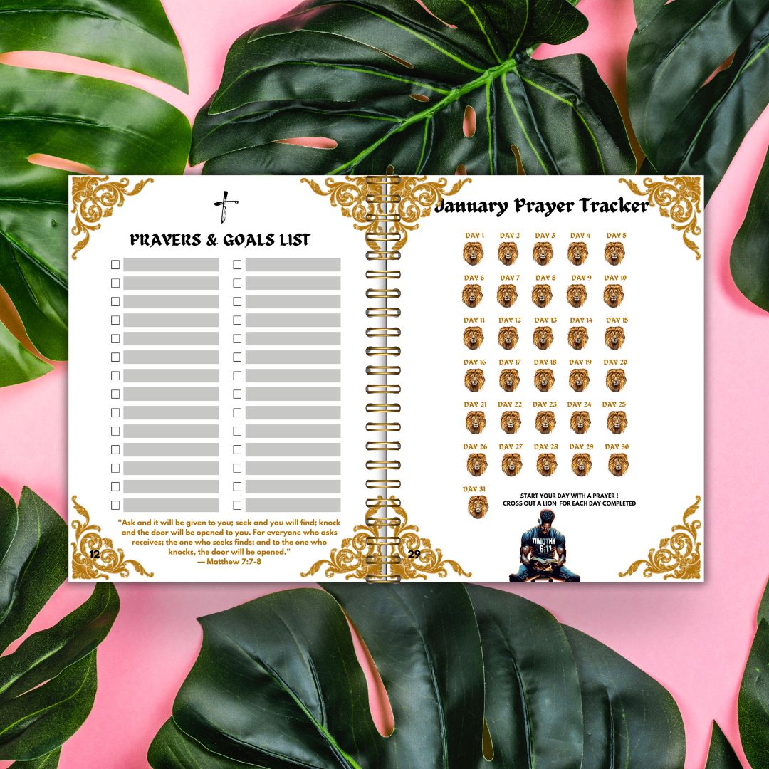 Prayer & Goals 2025 Planner for Men