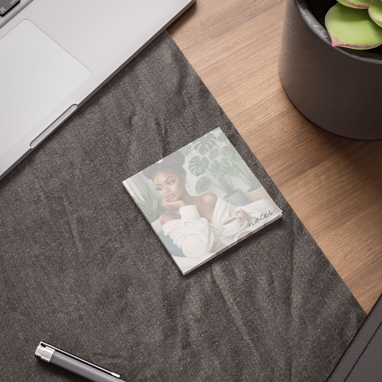 Black Girl Monstera Post-it® Note Pads