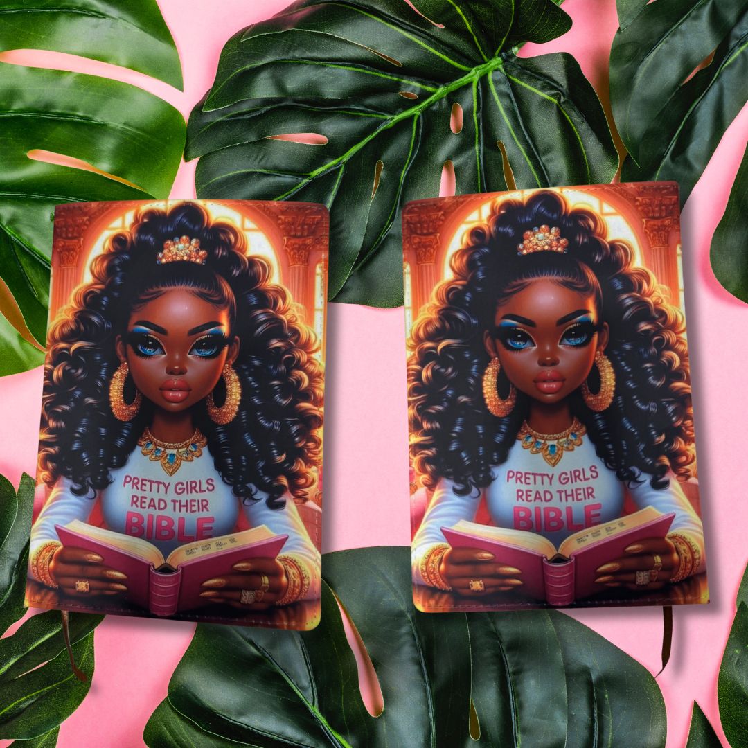 PRETTY GIRLS READ THEIR BIBLE JOURNAL