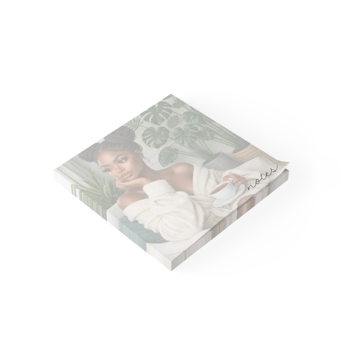 Black Girl Monstera Post-it® Note Pads